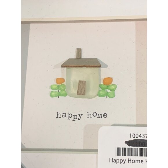 DEMDACO Sharon Nowlan "Happy Home" Grey 6x3" Wood Decorative Keepsake Box NWT - Picture 2 of 11